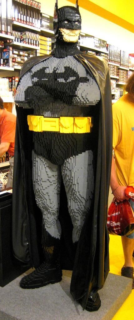 Giant Lego Batman Is Too Stiff To Fight