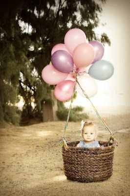 How cute is this Baby in the Balloon Basket!.. Love