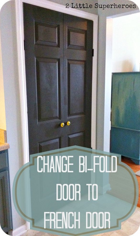 How to turn a bi-fold door into a double door  Wonder if I can do this to my laundry closet
