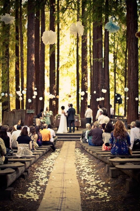 I would so get married in the woods!   How to Plan a Wedding in the Woods – By Emmaline Bride | The Wedding Guide for the Handmade