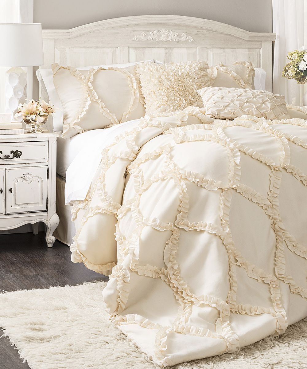 Ivory Avon Comforter Set | zulily. This stupid awesome comforter is out of stock everywhere…