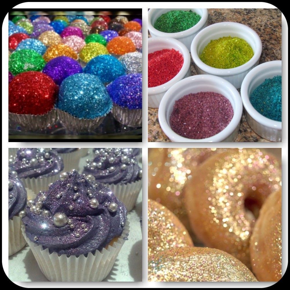 Make edible glitter to add sparkle to your baked