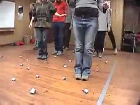 Minefield — Duct Tape Teambuilding Game – YouTube This would be a great game at the beginning of the year. It would help kids work together as teams and build trust. Its also great for focus, when
