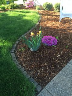 Mow over edging -   Mow-over flower bed edging Ideas Collection