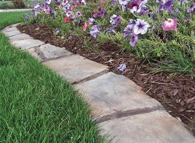 Mower friendly edging. Courtesy of http://www.turfdesignbuild.com ... -   Mow-over flower bed edging Ideas Collection