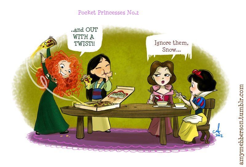 Pocket Princesses by Amy Mebberson  # 37     amys so funny i love the pocket