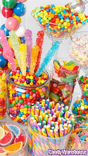 rainbow candy buffet for th