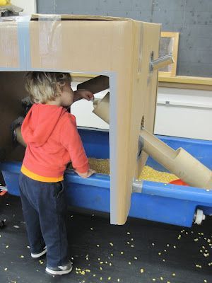 SAND AND WATER TABLES- This guys sensory table ideas are