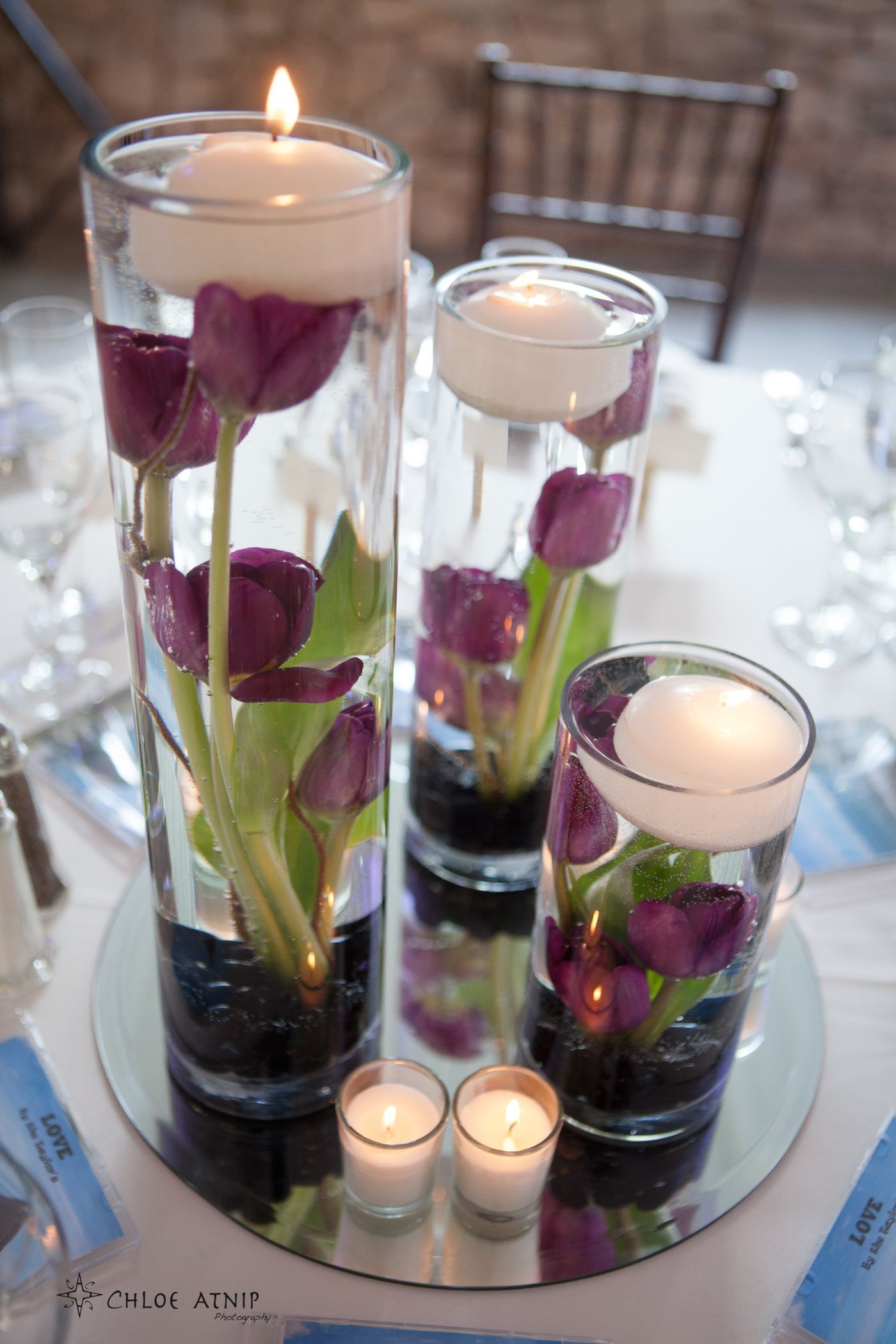 Wedding table flowers. Subm