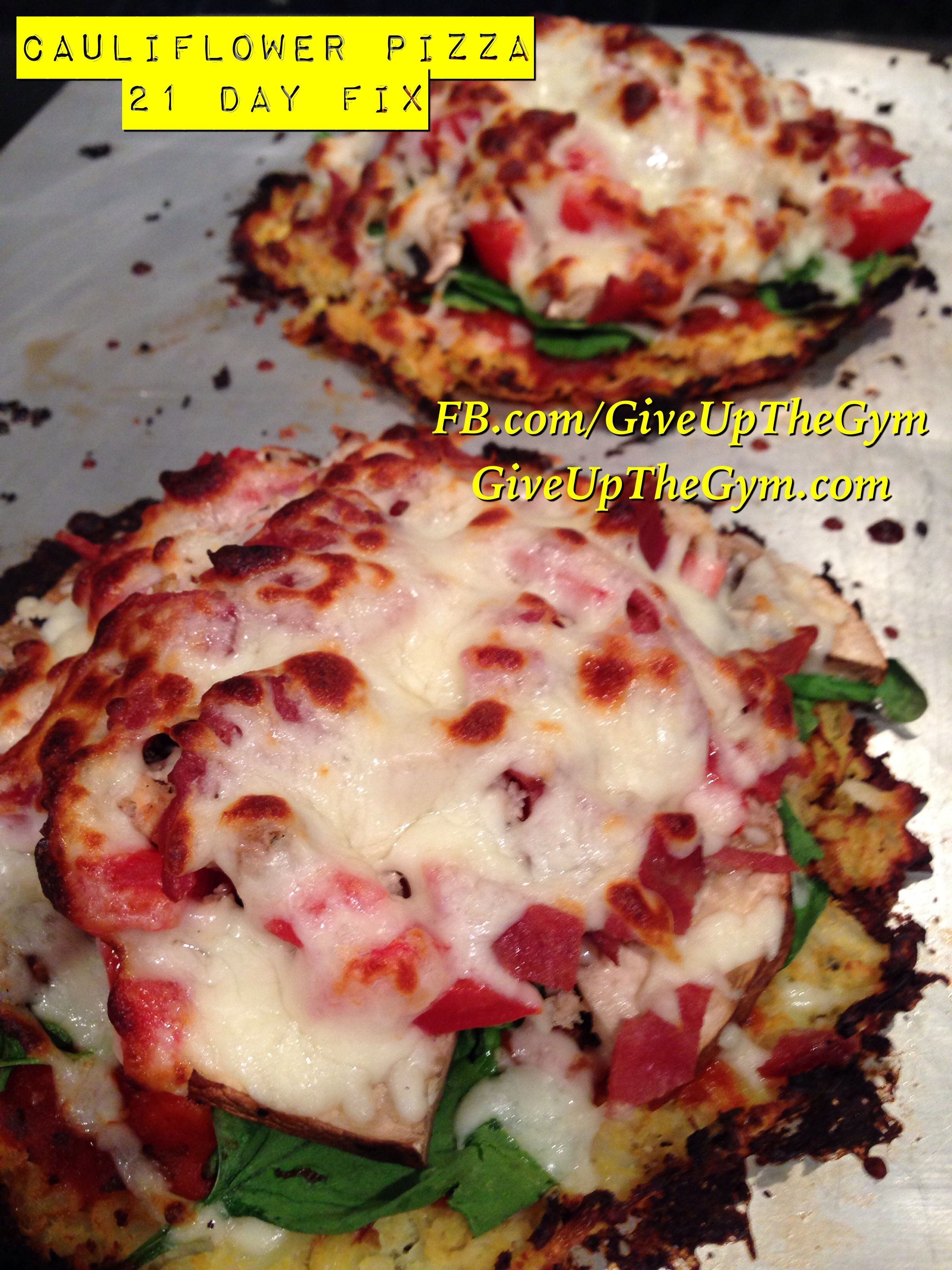 21 Day Fix Recipes – Cauliflower Pizza. Get started now!