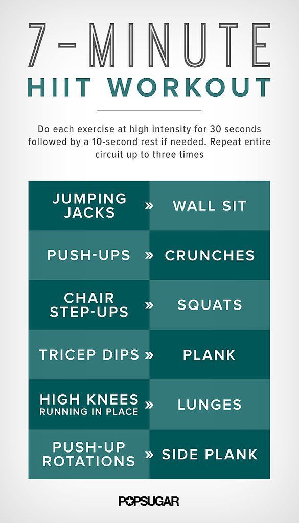 7-minutes for a workout —