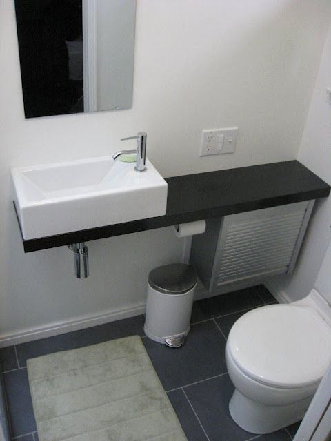 A great narrow sink (Ikea) for a tiny