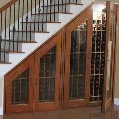 Another option for under the basement stairs: wine cellar! 31 Insanely Clever Remodeling Ideas For Your New