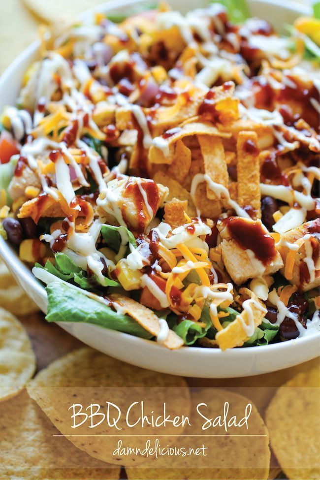 BBQ Chicken Salad – This healthy, flavorful salad comes together so quickly, and its guaranteed to be a hit with your entire