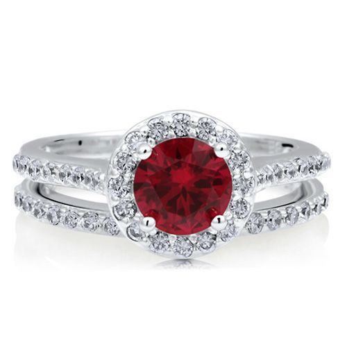 Beautiful Round Ruby Ring-
