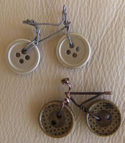 bicycle made from buttons a