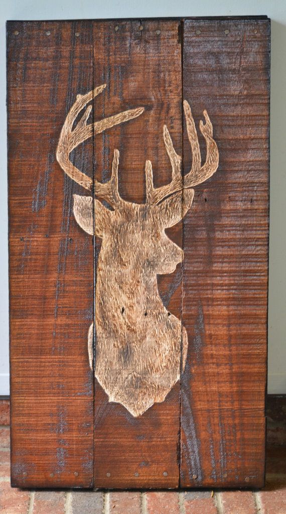 Buck wooden pallet art