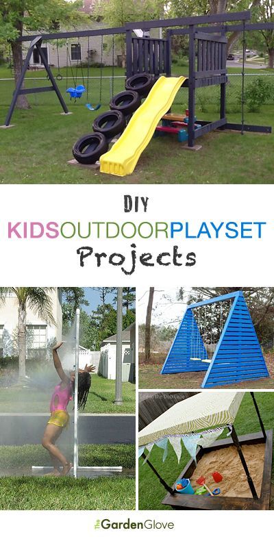 DIY Kids Outdoor Playset Projects • A roundup of 12 of the best projects we could find – with