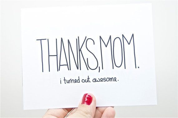 Funny Mothers Day Card – Mu