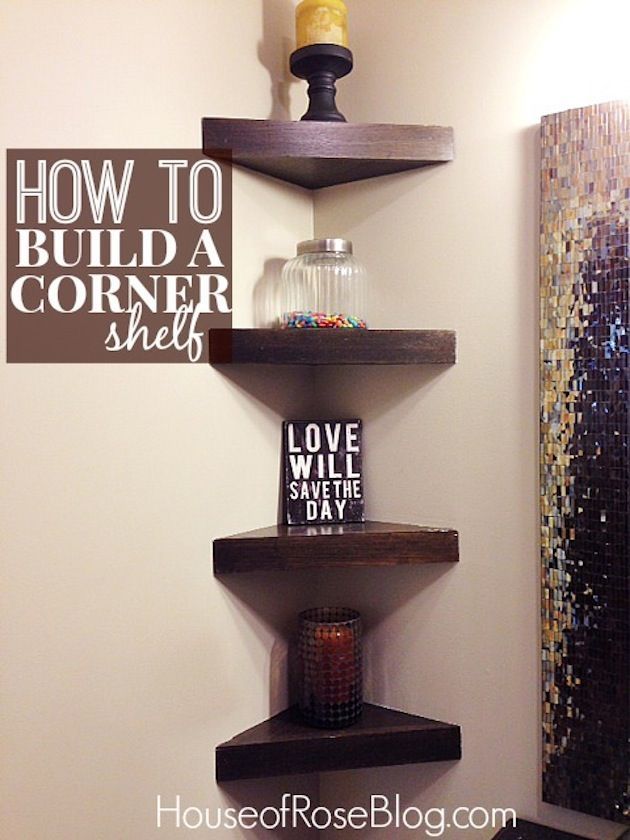 How To Build A Corner Shelf