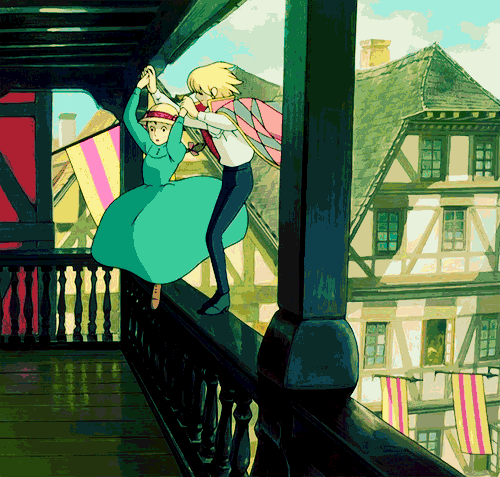 Howls Moving Castle gif. Fo