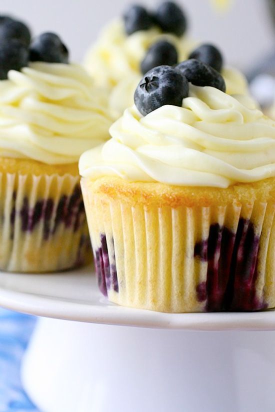 Lemon Blueberry Cupcakes – Cupcake Daily Blog – Best Cupcake Recipes .. one happy bite at a time! Chocolate cupcake recipes,