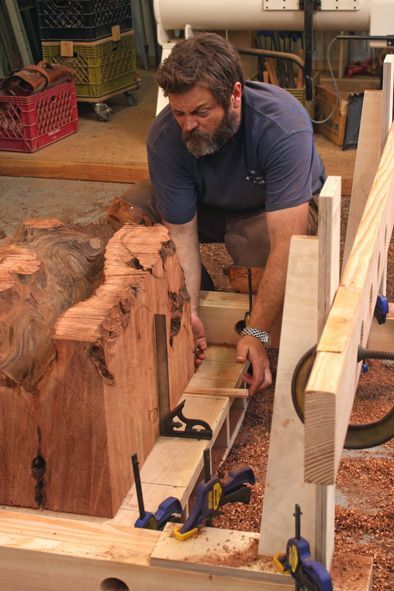Nick Offerman.  Woodworking