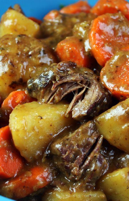 Old Fashioned Beef Stew updated recipe from Jenny Jones (JennyCanCook) …with meat so tender you can eat it with a spoon! #JennyCanCook
