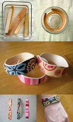 popsicle stick cuffs. These