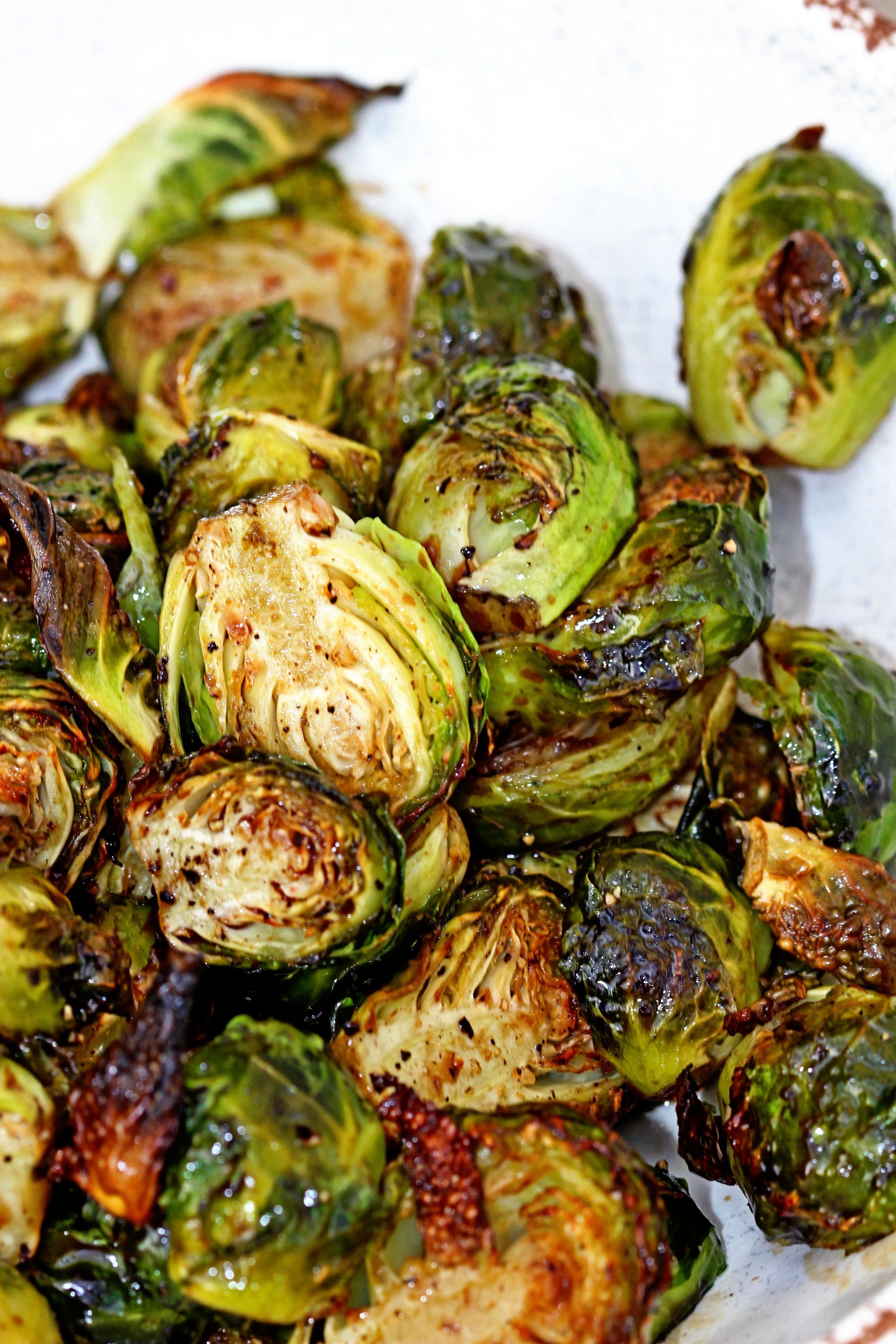 Roasted Brussels Sprouts with balsamic and