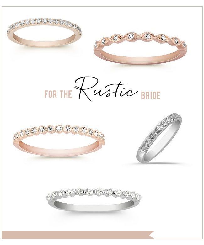 Rustic Wedding Rings from S