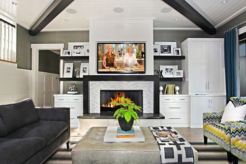 DECORATING A MANTEL WITH A TV ABOVE