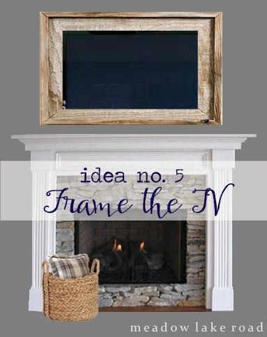 DECORATING A MANTEL WITH A TV ABOVE