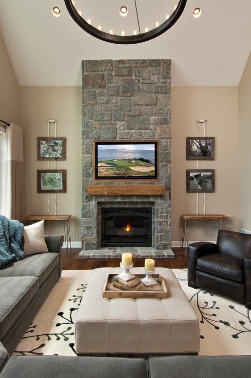 DECORATING A MANTEL WITH A TV ABOVE