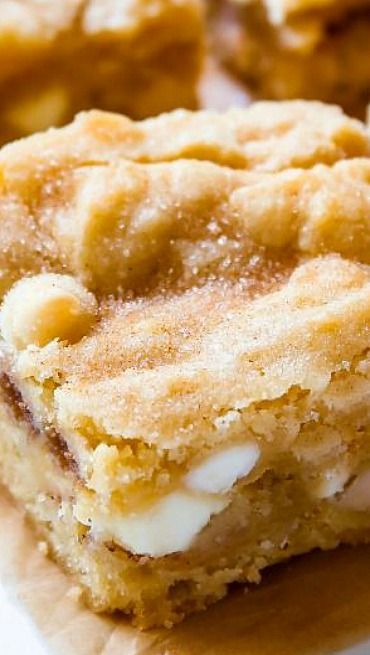White Chocolate Snickerdoodle Blondies – holy hell. Need to make