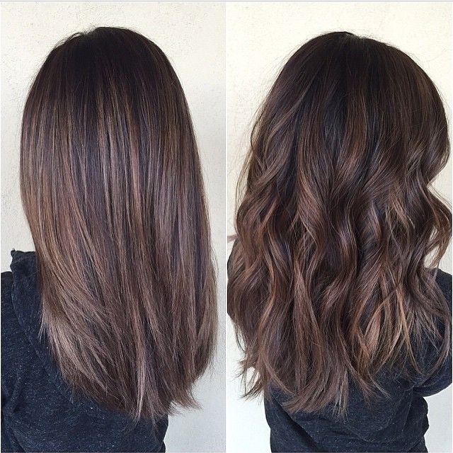 Balayage brunette – gorgeous both straight and