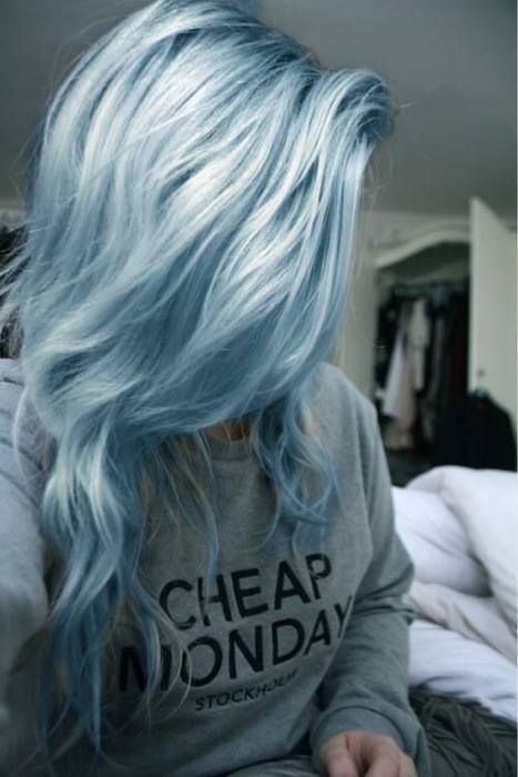 Cotton Blue Pastel Hair