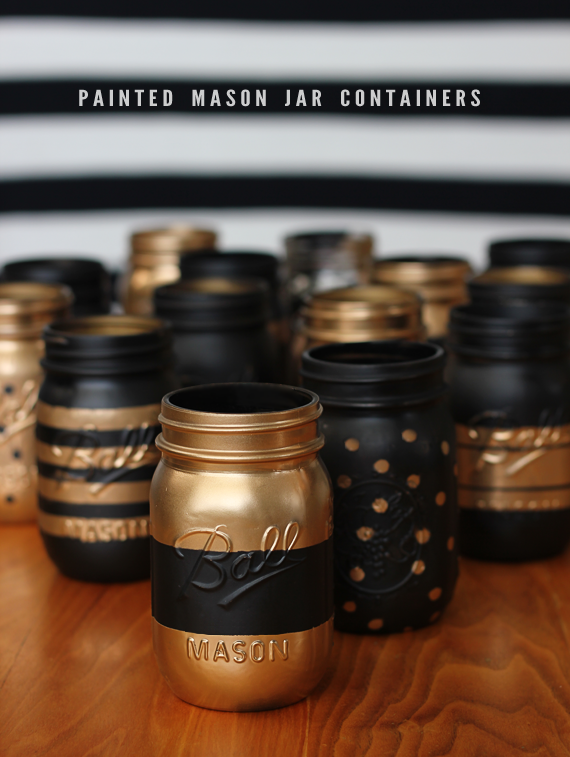 DIY Patterned Mason Jar Con