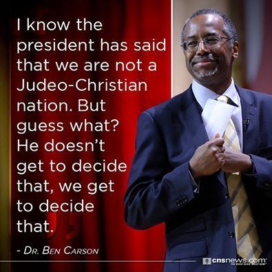 Dr. Ben Carson Quote  —-