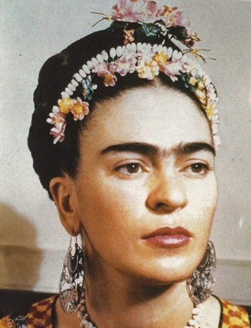 Frida Kahlo de Rivera  – born Magdalena Carmen Frieda Kahlo y Caldern (1907- 1954) Mexican painter, best known for her self-portraits.  Kahlo suggested, “I paint myself because I am so