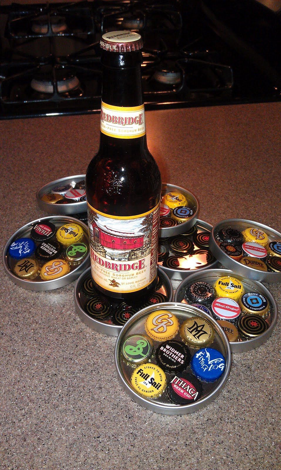 Good Things Challenged: Bottle Cap Coasters
