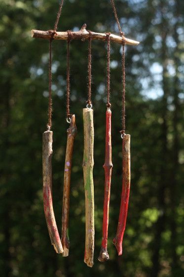 homemade natural wind chime