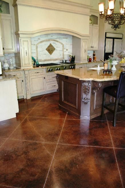 I would love to do this! Stained concrete
