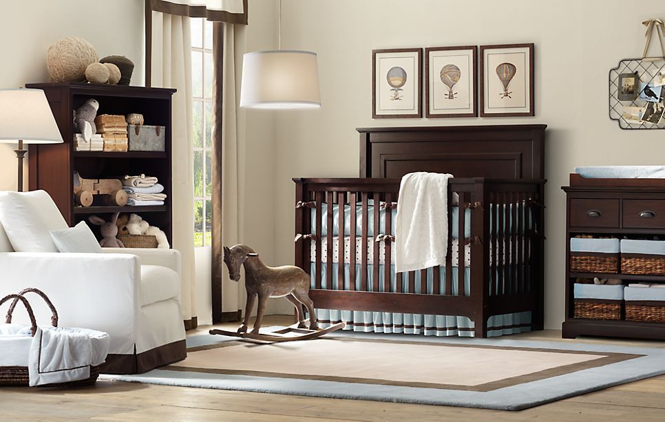 Just found out Restoration Hardware has baby stuff. I like this nursery