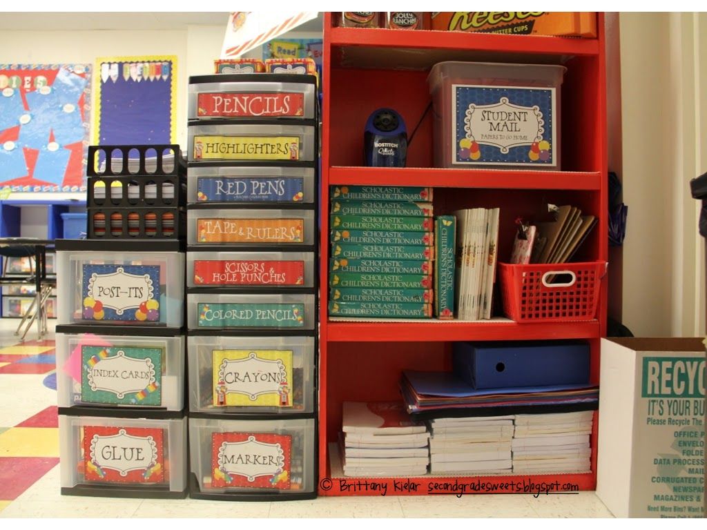 Organizing Classroom Supplies -   Great ideas for organizing classroom supplies