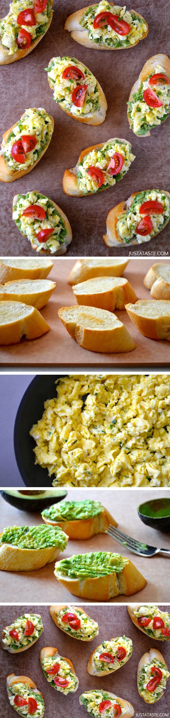 Quick and Easy Breakfast Bruschetta by justataste #Breakfast#Bruschetta