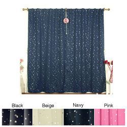 Star Struck 84-inch Insulated Thermal Blackout Curtain Pair – for space-themed