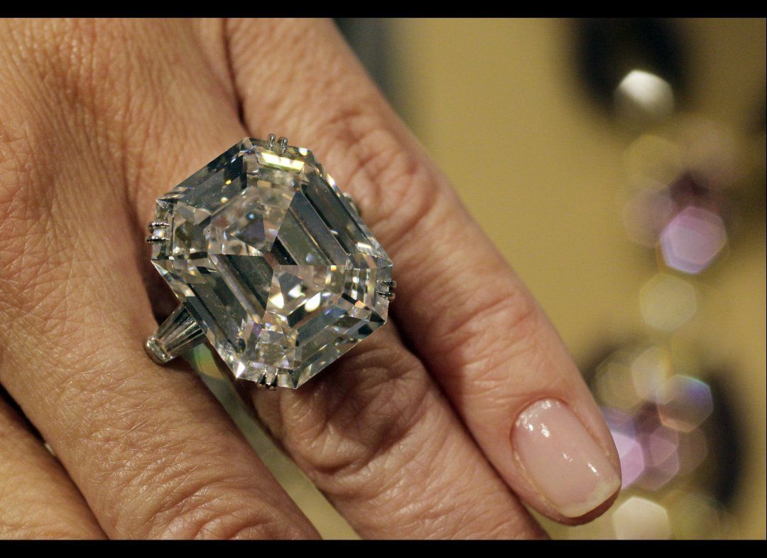 The Elizabeth Taylor Diamond.  33.19 carat, asscher cut in