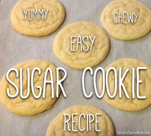 Yummy Chewy Easy Sugar Cookie Recipe!  Sugar cookies from scratch – the best sugar cookie recipe!