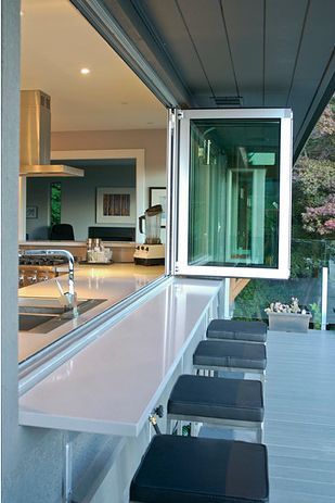Bring the outdoors IN with these accordion glass windows and doors. | 31 Insanely Clever Remodeling Ideas For Your New Home